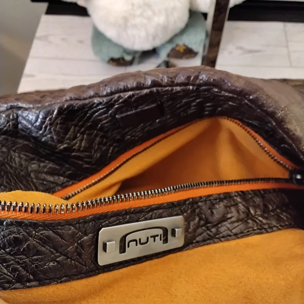 Nuti Sevillana Ostrich Leather Hobo Handbag